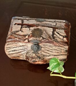 جعبه دستمال پوست گردو