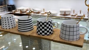 ماگ شطرنجی زیره بامبو