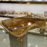 سینی نگین دار طلایی