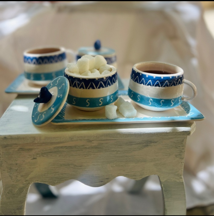ست چایخوری تک نفره طرح سنتی
