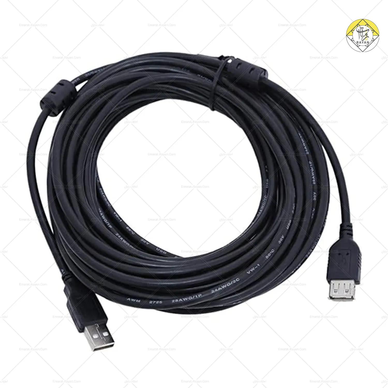 کابل افزایش ۱۰ متری USB کابل افزایش ۱۰ متری USB