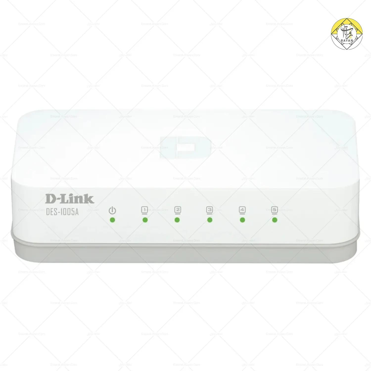 سوئیچ ۵ پورت دی‌لینک ۱۰۱۰۰ مدل DES-1005A
