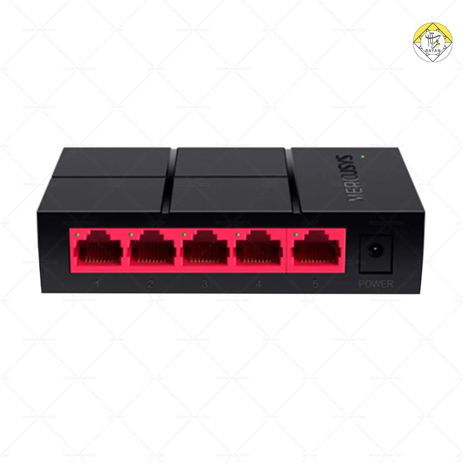 سوئیچ ۵ پورت گیگابیت و دسکتاپ مرکوسیس مدل MS105G سوئیچ ۵ پورت گیگابیت و دسکتاپ مرکوسیس مدل MS105G