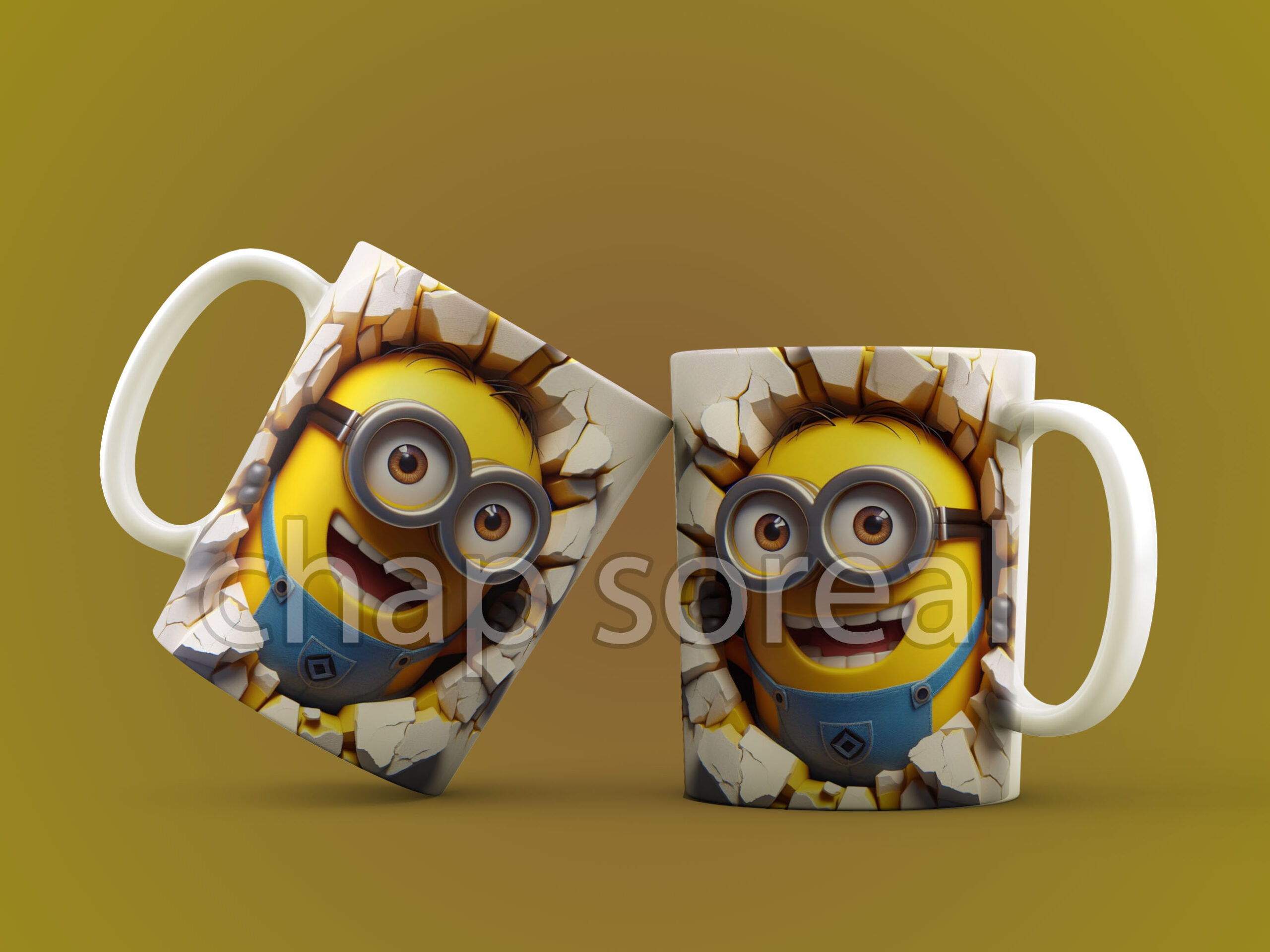 ماگ سه بعدی طرح Minions