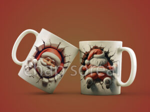 ماگ سه بعدی طرح Santa Claus