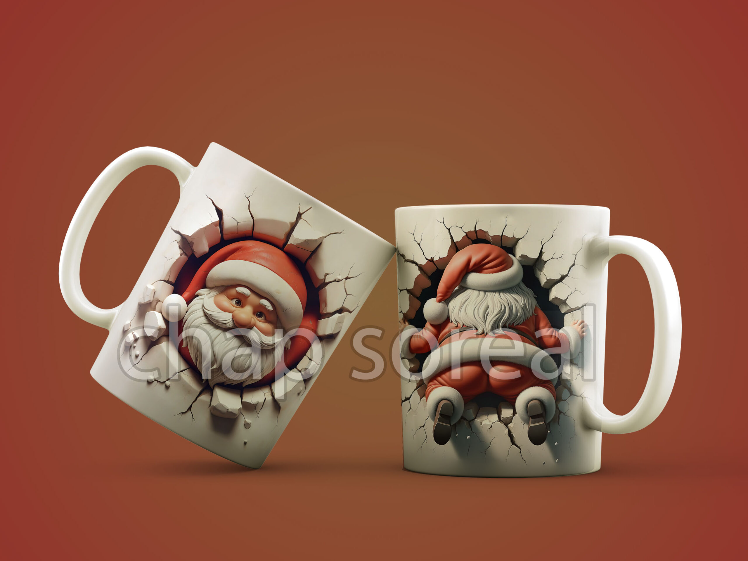 ماگ سه بعدی طرح Santa Claus ماگ سه بعدی طرح Santa Claus