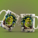 ماگ سه بعدی طرح Shrek
