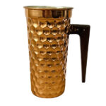 پارچ مسی سه بعدی طرح شش ضلعی