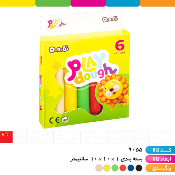 خمیربازی ۶ رنگ جعبه ای