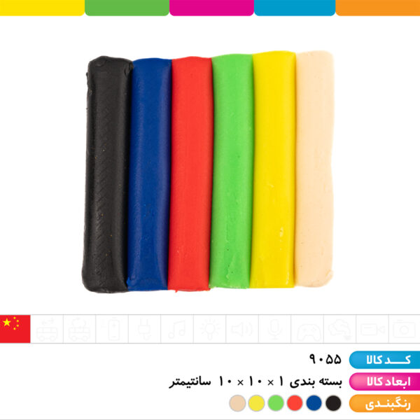 خمیربازی ۶ رنگ جعبه ای
