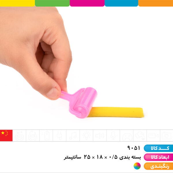 خمیربازی ۱۲ رنگ روکارتی