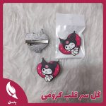 گل سر چوبی قلب کرومی