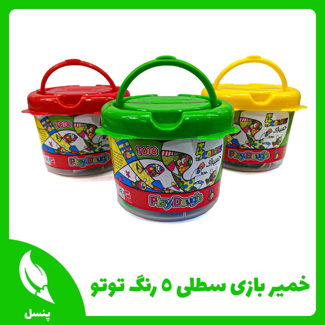 خمیر بازی ۵ رنگ توتو