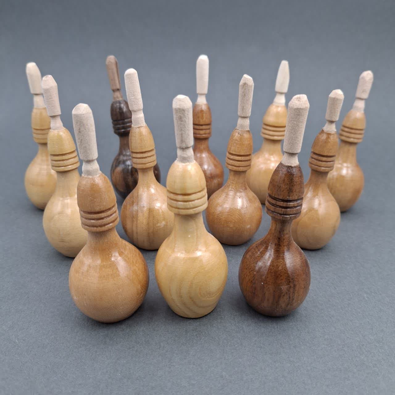 سرمه دان چوبی کوزه ای