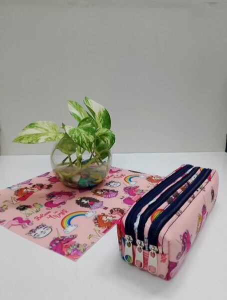 جامدادی سه زیپ طرح دار فانتزی جامدادی سه زیپ طرح دار فانتزی