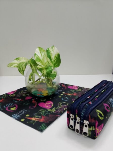 جامدادی سه زیپ طرح دار فانتزی جامدادی سه زیپ طرح دار فانتزی