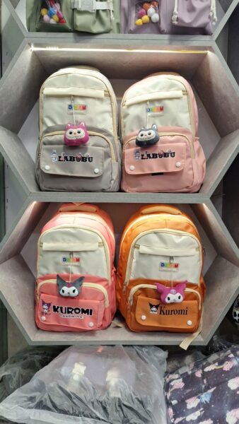 کوله مدرسه ای فانتزی لبوبو و کرومی کوله مدرسه ای فانتزی لبوبو و کرومی