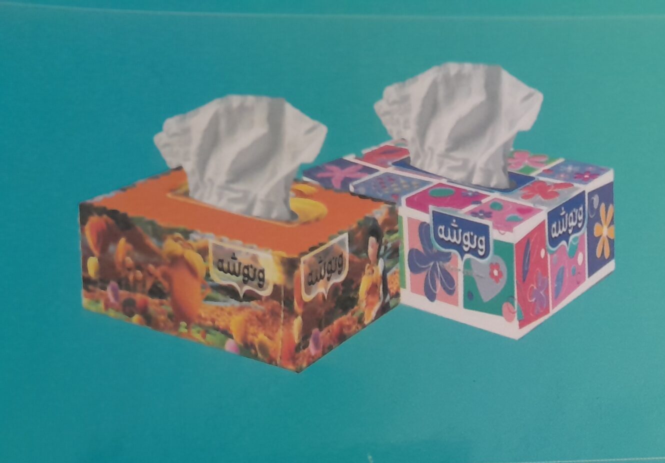 دستمال جعبه ای ماشینی ۲۰۰ برگی ونوشه