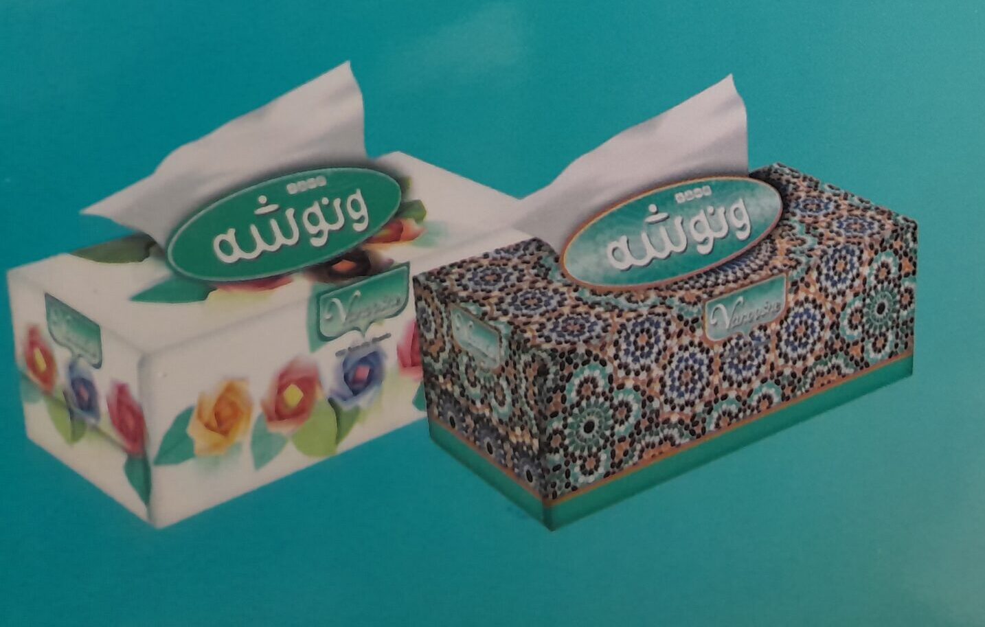 دستمال جعبه ای ۳۰۰برگ برند ونوشه