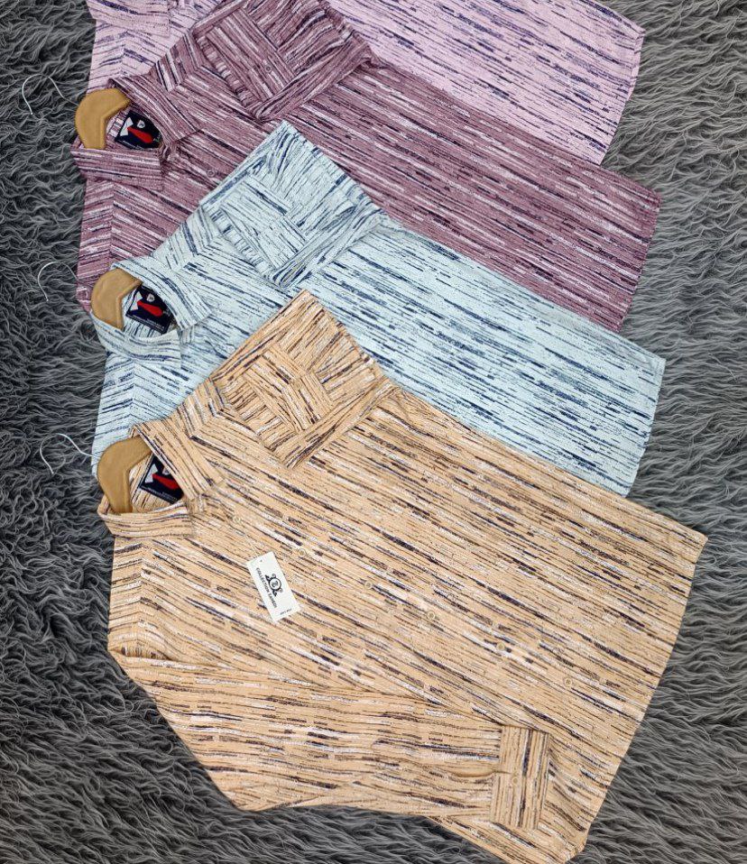 پیراهن مردانه اسپرت راه راه