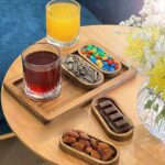 خرما خوری با سینی ۴ عددی