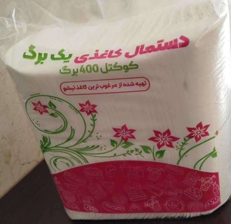دستمال کوکتل ۴۰۰ برگ دولا