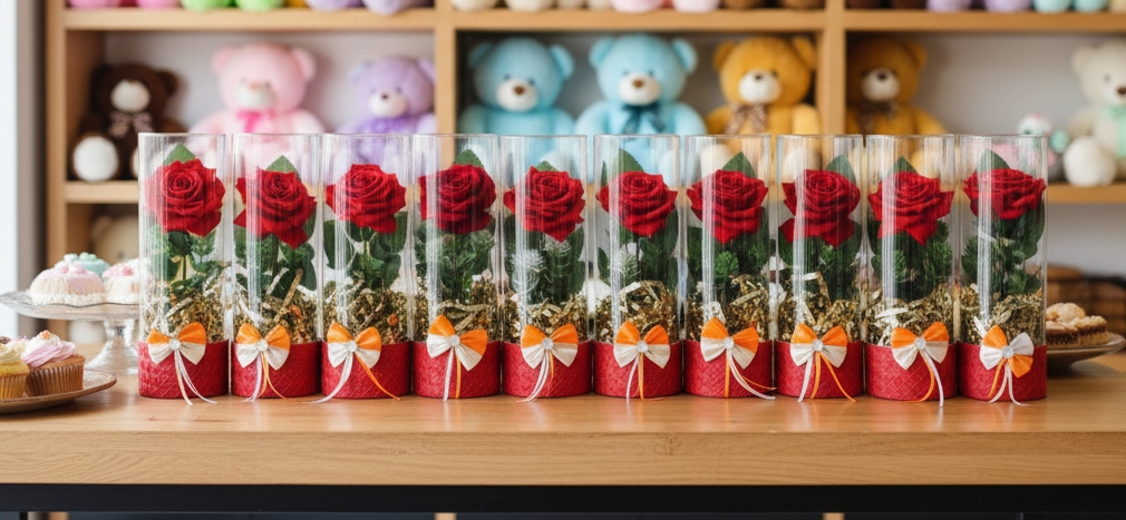 گل شیشه ای مصنوعی استوانه گل شیشه ای مصنوعی استوانه