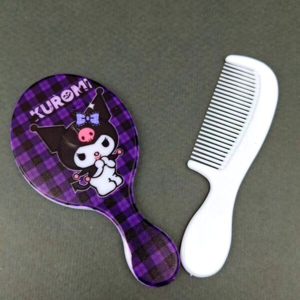 آینه و شانه کوچک کرومی