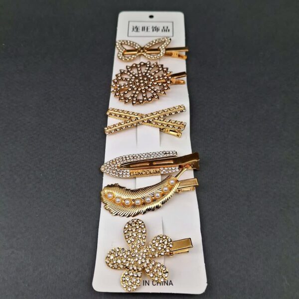 گیر انبری طلایی پر نگین