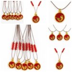 گردنبند انار یلدایی بند نخی