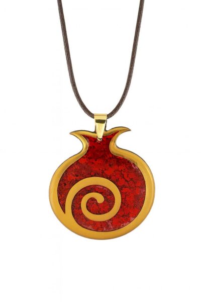 گردنبند انار یلدایی بند نخی