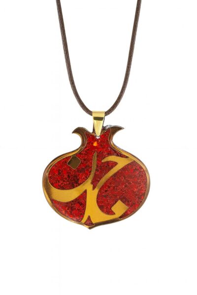 گردنبند انار یلدایی بند نخی