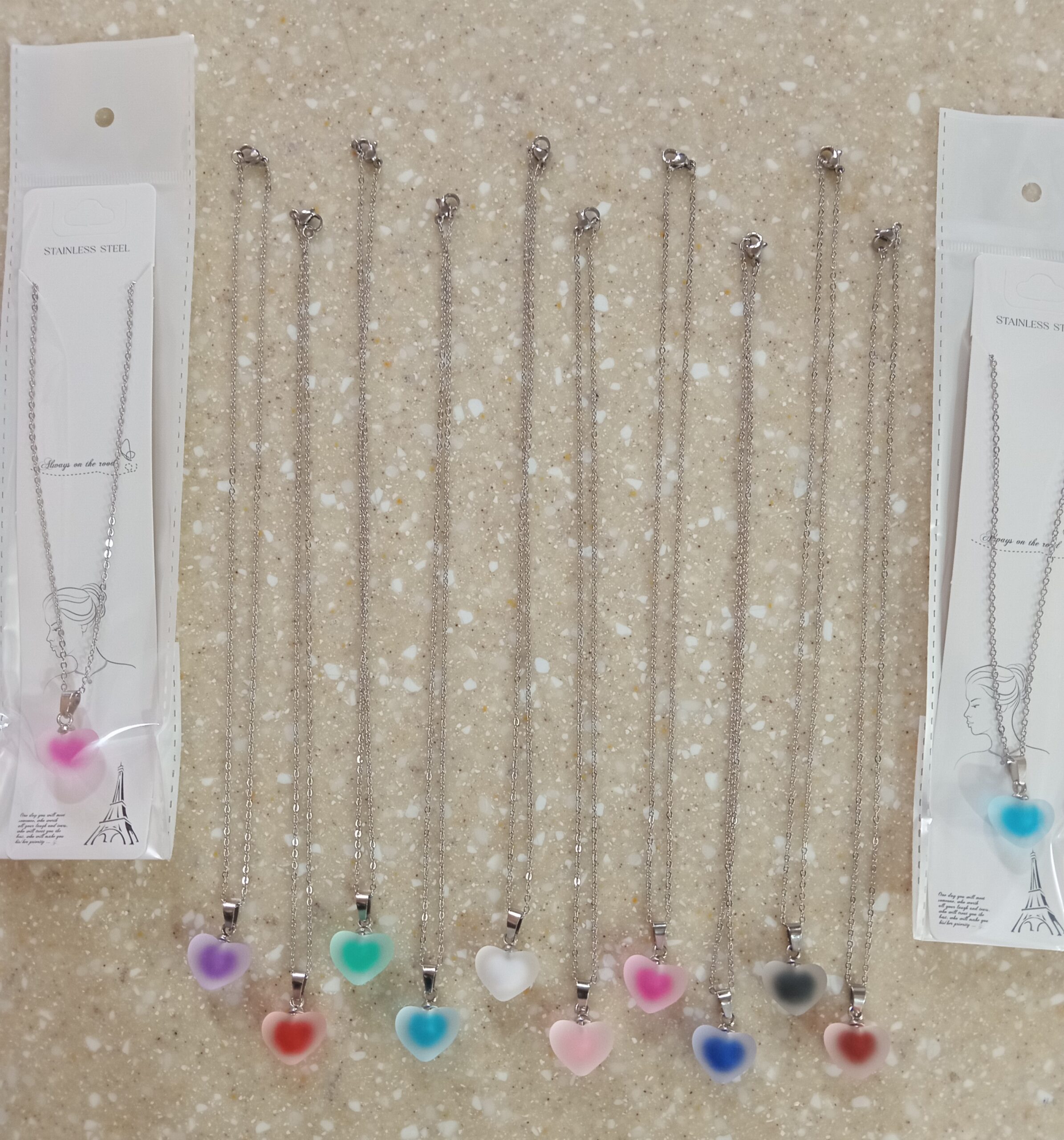 گردنبند قلب یخی