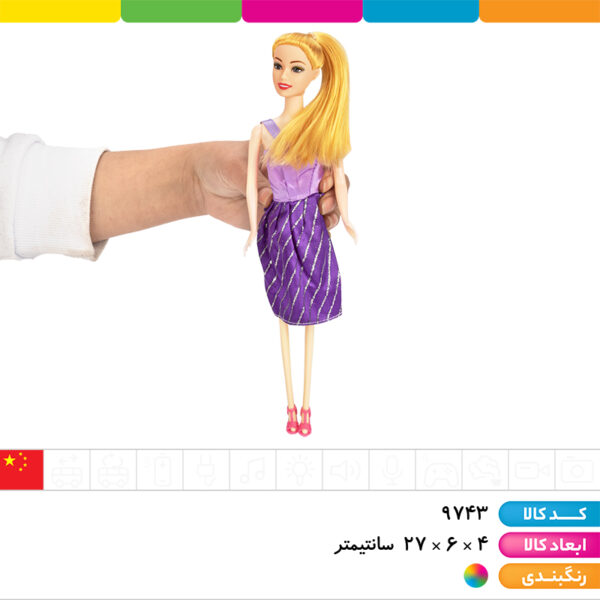 عروسک باربی توپر تک جعبه