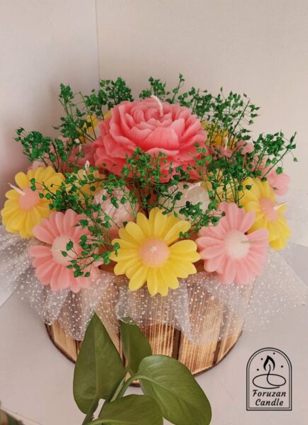 باکس گل شمع