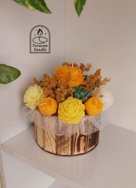 باکس گل شمع