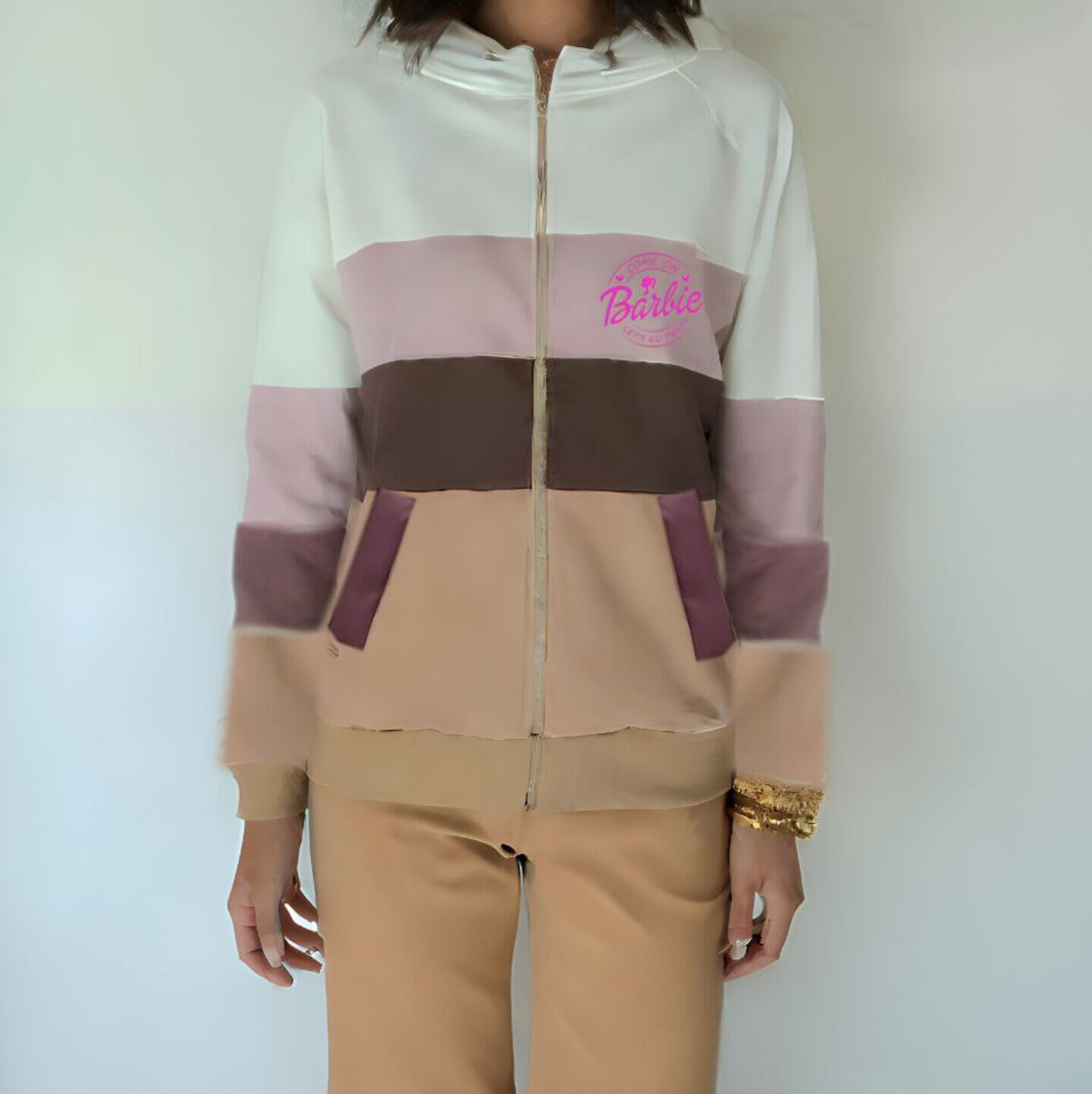 سویشرت دخترونه دورو طرح باربی