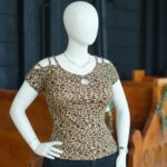 تیشرت سرشانه بندی سینه اشکی