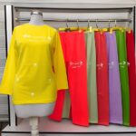 ست بلوز و شلوار چاپ پاپیون