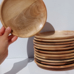 بشقاب چوبی گردو