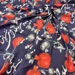 پارچه کرپ بوگاتی طرح یلدایی