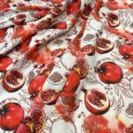 پارچه کرپ بوگاتی طرح یلدایی