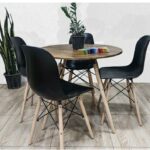 میز و صندلی ناهارخوری پایه ایفلی ۴نفره