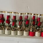 باکس شیشه ای گل رز