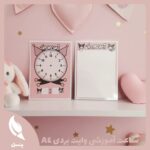 ساعت آموزشی A4 وایت برد کرومی
