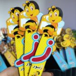 بوک مارک چوبی حروف الفبا ز