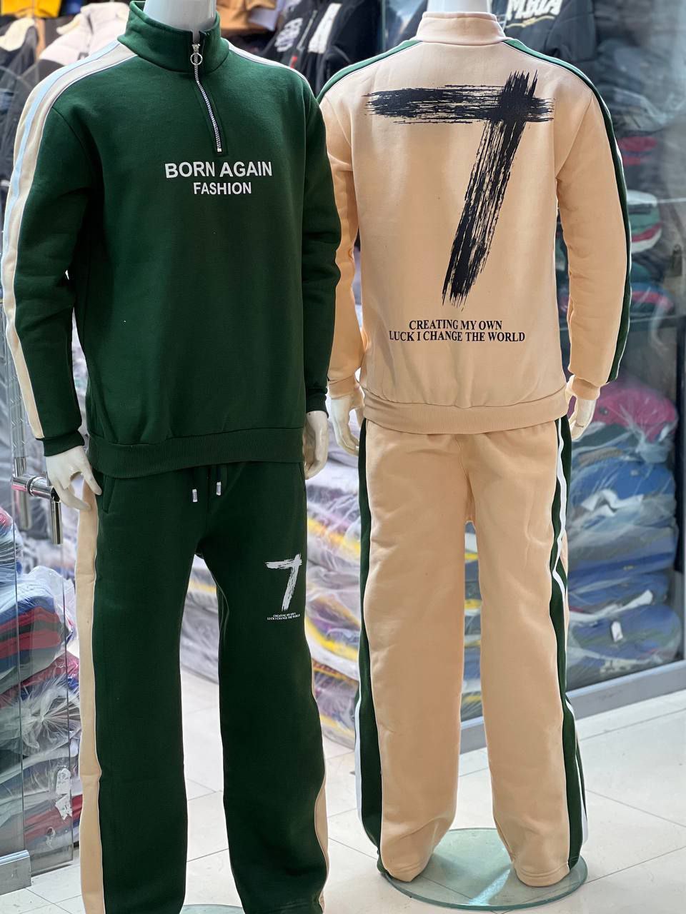 ست مردانه یقه نیم زیپ