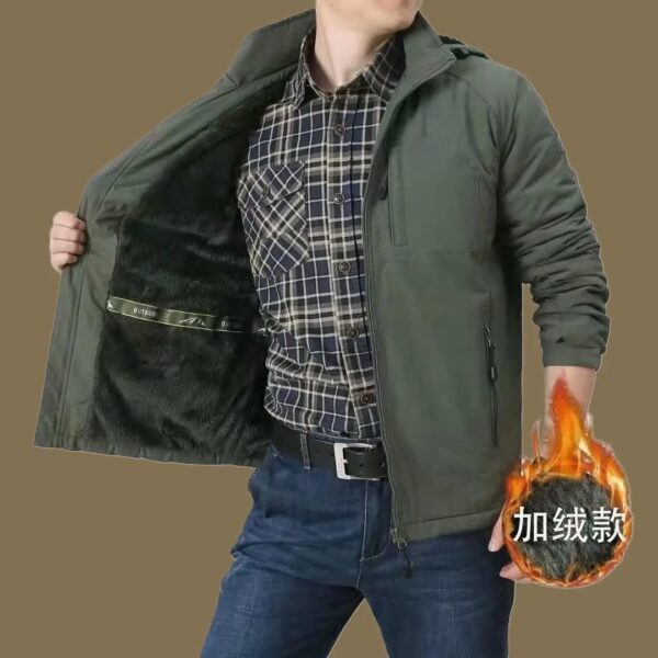 کاپشن بادگیر داخل خزدار