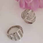 انگشتر زنانه نقره روس تراش