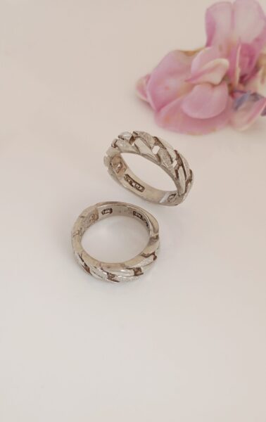 انگشتر زنانه نقره روس تراش